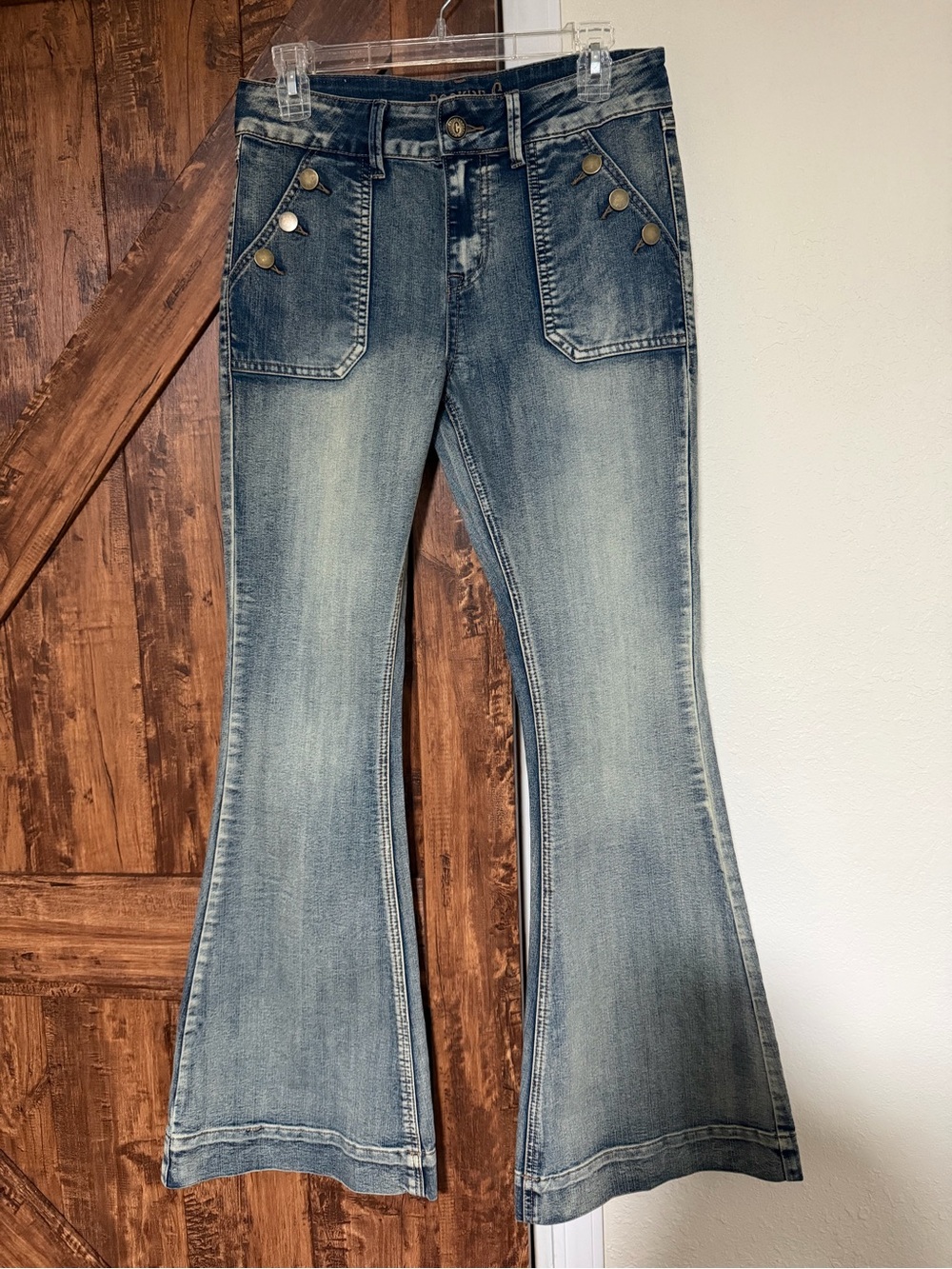 Rockin C Women Flared Leg Denim Jeans 29x31